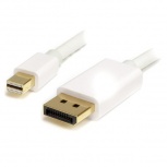 StarTech.com Cable Mini DisplayPort Macho - DisplayPort 1.2 Macho, 4K, 60Hz, 2 Metros, Blanco