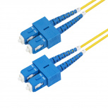 StarTech.com Cable Fibre Óptica Monomodo OS2 SC Macho - SC Macho, Núcleo 9µm, Cubierta 125µm, 2 Metros, Amarillo