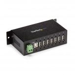 StarTech.com Resistente Concentrador USB 2.0, 7 Puertos, 480 Mbit/s, Negro