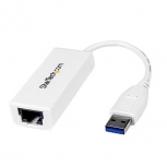 StarTech.com Adaptador Tarjeta de Red Externa NIC USB 3.0 A - RJ-45, Blanco