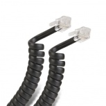 Steren Cable Telefónico 302-015N, RJ-9 Macho - RJ-9 Macho, 4.5 Metros, Negro