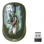 Mini Mouse Steren Óptico Star Wars Tropper, Inalámbrico, USB, 1200DPI, Verde