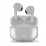 STF Audífonos Intrauriculares True Wireless con Micrófono Aurum, Bluetooth, Inalámbrico, Gris