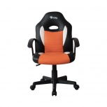 Stylos Silla Gamer STGSGR1O, hasta 100kg, Negro/Naranja