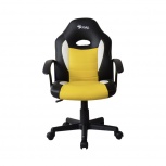 Stylos Silla Gamer STGSGR1Y, hasta 100kg, Negro/Amarillo