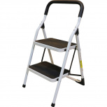 Escalera Tubular Plegable De 2 Peldaños Antideslizantes 