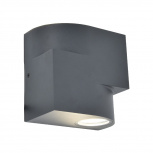 Tecnolite Lámpara para Pared Uruk, Interiores, hasta 12W, Base GU10, Gris, para Casa - No Incluye Foco