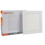 Tecnolite Lámpara LED para Techo Empotrable Brighton VIII, Interiores, Luz de Día, 18W, 1200 Lúmenes, Blanco, para Casa