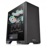 Gabinete Thermaltake S300 TG, Midi-Tower, ATX/Micro-ATX/Mini-ITX, USB 2.0/3.0, sin Fuente, 1 Ventilador Instalado, Negro 