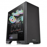 Gabinete Thermaltake S300 TG con Ventana, Midi-Tower, ATX/Micro ATX/Mini-ITX, USB 2.0/3.0, sin Fuente, 1 Ventilador Instalado, Negro