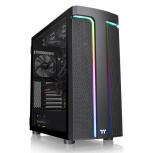 Gabinete Thermaltake H590 TG ARGB con Ventana, Midi-Tower, ATX/Micro-ATX/Mini-ITX, USB 3.0, sin Fuente, 2 Ventiladores Instalados, Negro