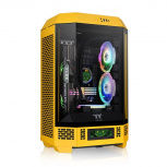 Gabinete Thermaltake The Tower 300 con Ventana, Micro-Tower, Mini-ITX/Micro ATX, USB 3.1, sin Fuente, 2 Ventiladores Instalados, Amarillo