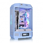 Gabinete Thermaltake The Tower 300 con Ventana, Micro-Tower, Mini-ITX/Micro ATX, USB 3.1, sin Fuente, 2 Ventiladores Instalados, Azul