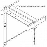 juego soporte triangular pared canaleta para cables de 305 y 457mm