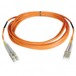 Tripp Lite by Eaton Cable Fibra Óptica Multimodo OFNR 2x LC Macho - 2x LC Macho, 30cm, Naranja