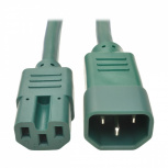 Tripp Lite by Eaton Cable de Poder C14 Macho - C15 Hembra, 1.8 Metros, Verde