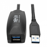 Tripp Lite by Eaton Cable de Extensión Repetidor Activo USB Macho - USB Hembra, 4.8 Metros, Negro