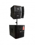 Vamav Bocina Tipo Torre con Subwoofer VRX815, Alámbrico, 800W RMS, USB, Negro