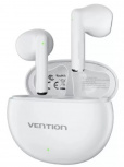 Vention Audífonos Intrauriculares con Micrófono NBKW0, True Wireless Stereo, Inalámbrico, Bluetooth, USB-C, Blanco