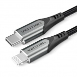 Vention Cable Lightning Macho - USB C Macho, 2 Metros, Negro