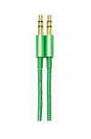 Vorago Cable 3.5mm Macho - 3.5mm Macho, 1 Metro, Verde Metálico