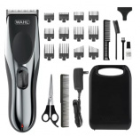 Wahl Recortadora de Barba y Cabello 9639-2201, 22 Piezas, Inalámbrico, Negro/Plata