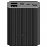 Cargador Portátil Xiaomi Mi Power Bank 3 Ultra Compact, 10.000mAh, Negro