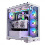 Gabinete Gamer XPG INVADER X con Ventana, Midi Tower, ATX/micro ATX/Mini-ITX, USB 3.2, sin Fuente, 5 Ventiladores Instalados, Blanco