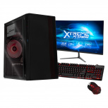 Computadora Gamer Xtreme PC Gaming CM-05079, AMD Ryzen 5 4600G 3.70GHz, 16GB, 500GB SSD, Wi-Fi, Windows 10 Prueba, Negro Fusion ― incluye Monitor 23.8
