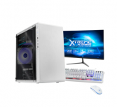 Computadora Gamer Xtreme PC Gaming CM-05080, AMD Ryzen 5 4600G 3.70GHz, 16GB, 500GB SSD, Wi-Fi, Windows 10 Prueba, Blanco ― incluye Monitor 23.8