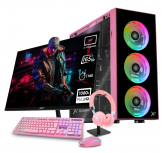 Computadora Gamer Xtreme PC Gaming CM-05494, AMD Ryzen 5 5500, NVIDIA GeForce RTX 4060, 32GB, 1TB SSD, Wi-Fi, Windows 10 Prueba + Teclado/Mouse/Monitor de 23.8