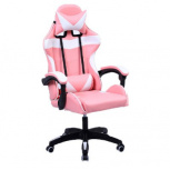 Stylos Silla Gamer SGSI02, hasta 115kg, Rosa/Blanco