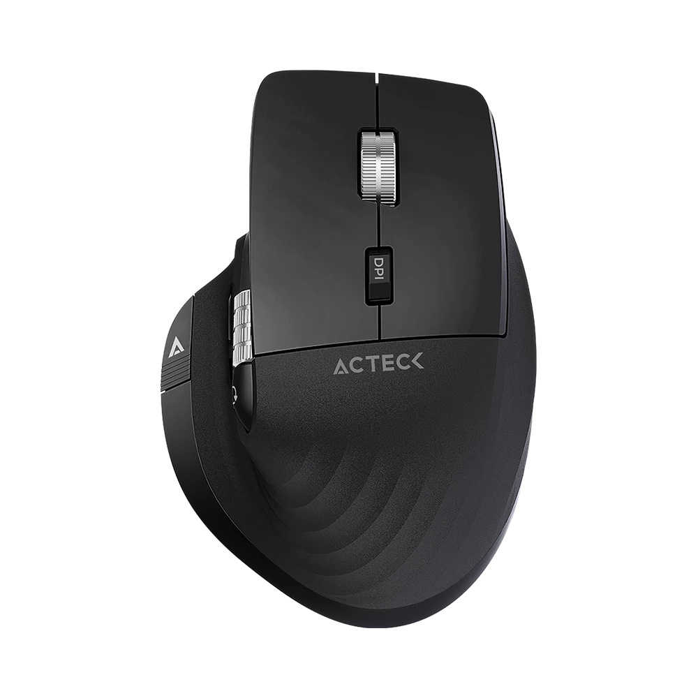 Mouse Ergonómico Acteck Óptico Virtuos Pro MI780, Inalámbrico, Bluetooth/USB-C, 3000DPI, Negro