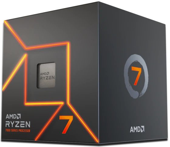 Procesador AMD Ryzen 7 7700, S-AM5, 3.80GHz, 8-Core, 32MB Cache - con Disipador Wraith Prism ― Abierto