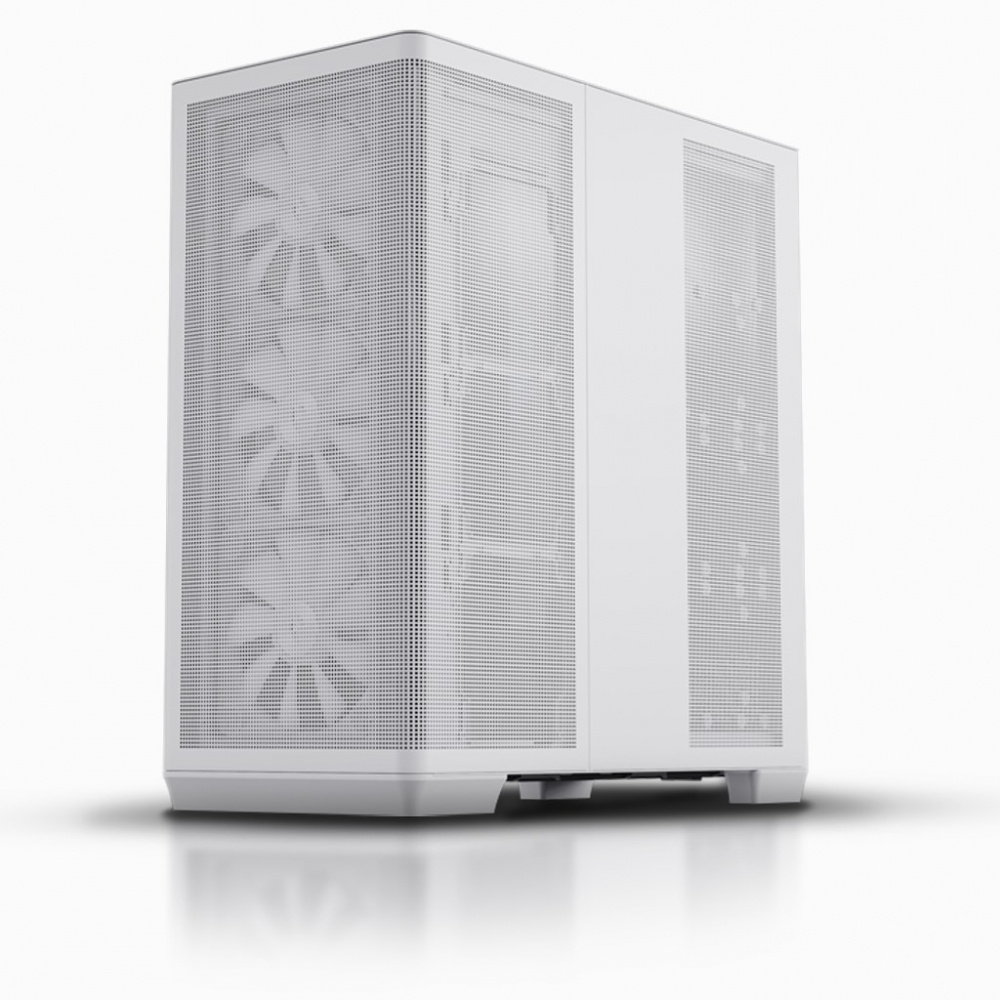 Gabinete APNX C1 con Ventana, Midi-Tower, ATX/Micro-ATX/Mini-ITX, USB 3.0, sin Fuente, 4 Ventiladores ARGB Incluidos, Blanco