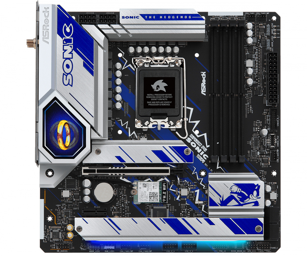 Tarjeta Madre ASRock Micro-ATX B760M PG SONIC WIFI, S-1700, Intel B760, HDMI, 128GB DDR5 para Intel