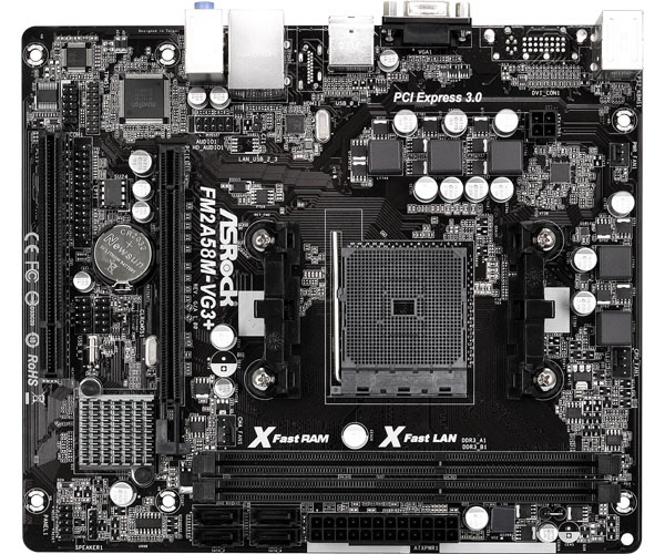 Asrock fm2a58m vg3 не стартует