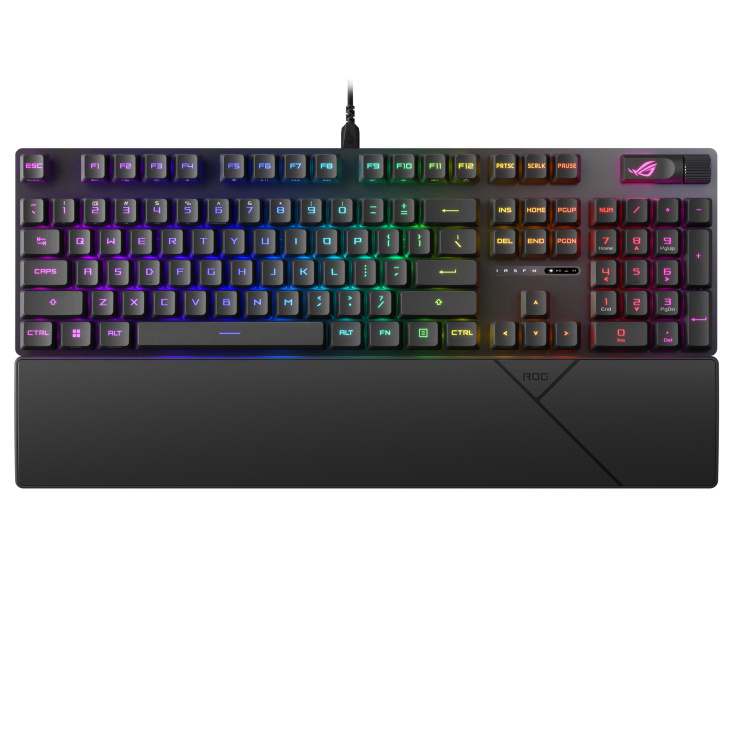 Teclado Gamer ASUS ROG Strix Scope II RX RGB, Teclado Mecánico, Switch RX, Alámbrico, Negro (Inglés)