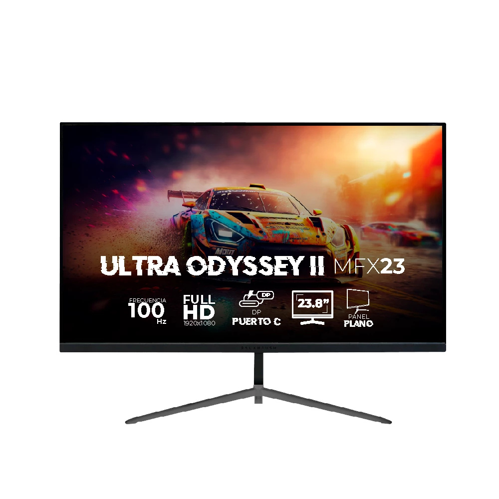 Monitor Balam Rush Ultra Odyssey II MFX23 LED 23.8", Full HD, FreeSync, 100Hz, HDMI/DisplayPort, Negro 