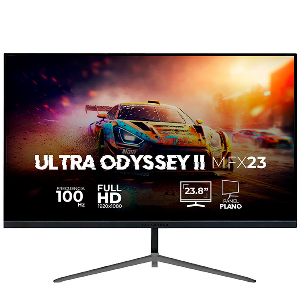 Monitor Balam Rush Ultra Odyssey II MFX23 LED 23.8", 1920x1080 Full HD, FreeSync, 100Hz, HDMI/DisplayPort, Negro 