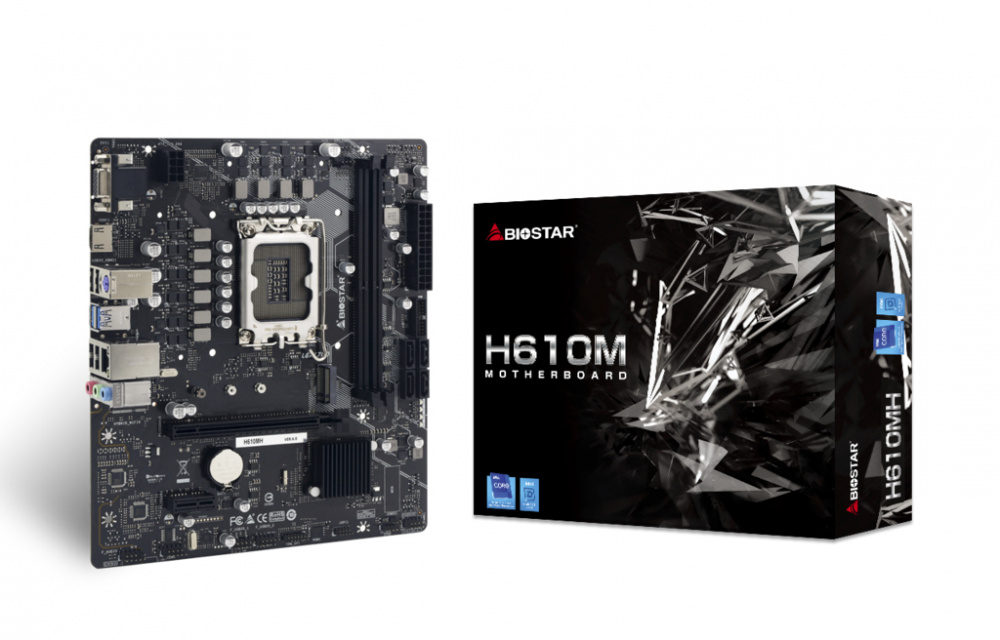 Tarjeta Madre Biostar Micro ATX H610MH, S-1700, Intel H610, HDMI, 64GB DDR4 para Intel ― Requiere Actualización de BIOS para Procesadores Intel 13va. Generación