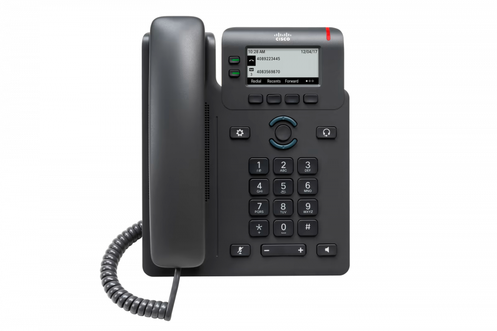 Cisco Teléfono IP Phone 6821 2.5", 2 Líneas, Altavoz, Negro ― ¡Requiere licencia consulta con servicio al cliente!