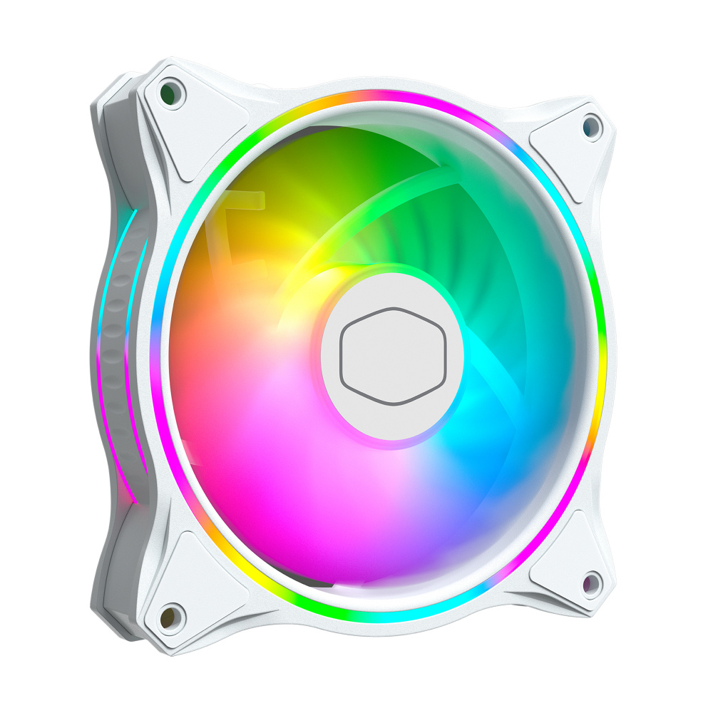 Ventilador Cooler Master MasterFan MF120, 120mm,650- 1800RPM, Blanco