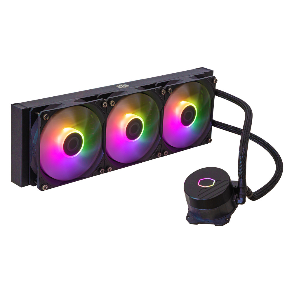 Cooler Master MasterLiquid 360L Core ARGB Enfriamiento Líquido para CPU, 3 x 120mm, 650-1750RPM ― Sin empaque original ni accesorios.