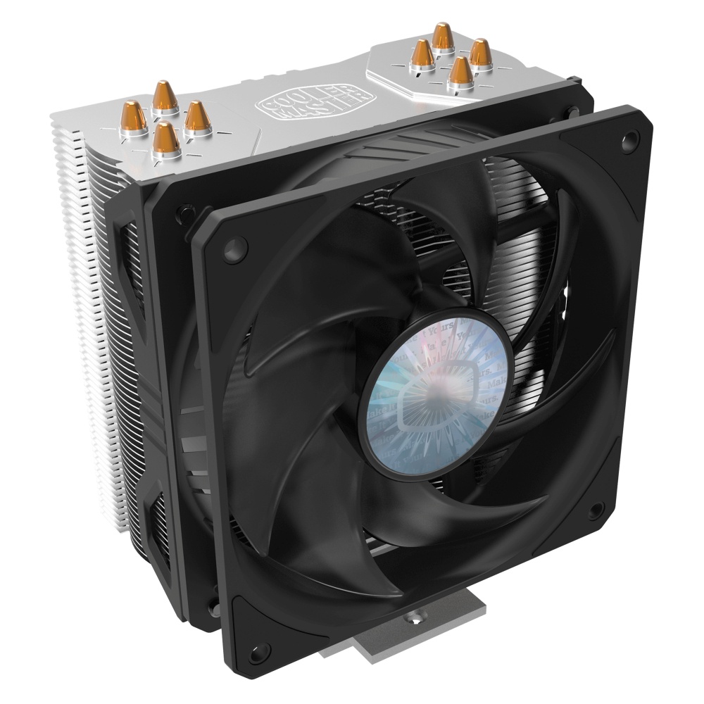 Ventilador Cooler Master Hyper 212 EVO V2, 120mm, 650-1800RPM, Negro/Plata