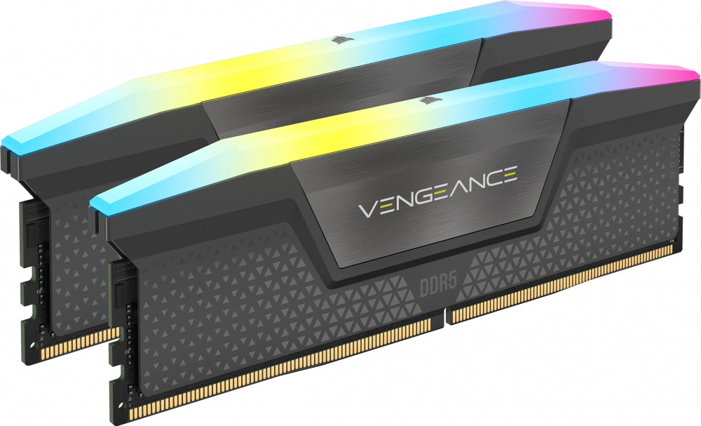 Kit Memoria RAM Corsair VENGEANCE RGB DDR5, 6000MHz, 32GB (2 x 16GB), Non-ECC, CL36, XMP/EXPO