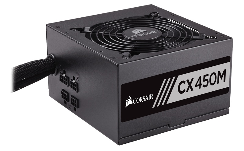 Fuente de Poder Corsair CX450M 80 PLUS Bronze, 20+4 pin ATX, 120mm, 450W, Negro