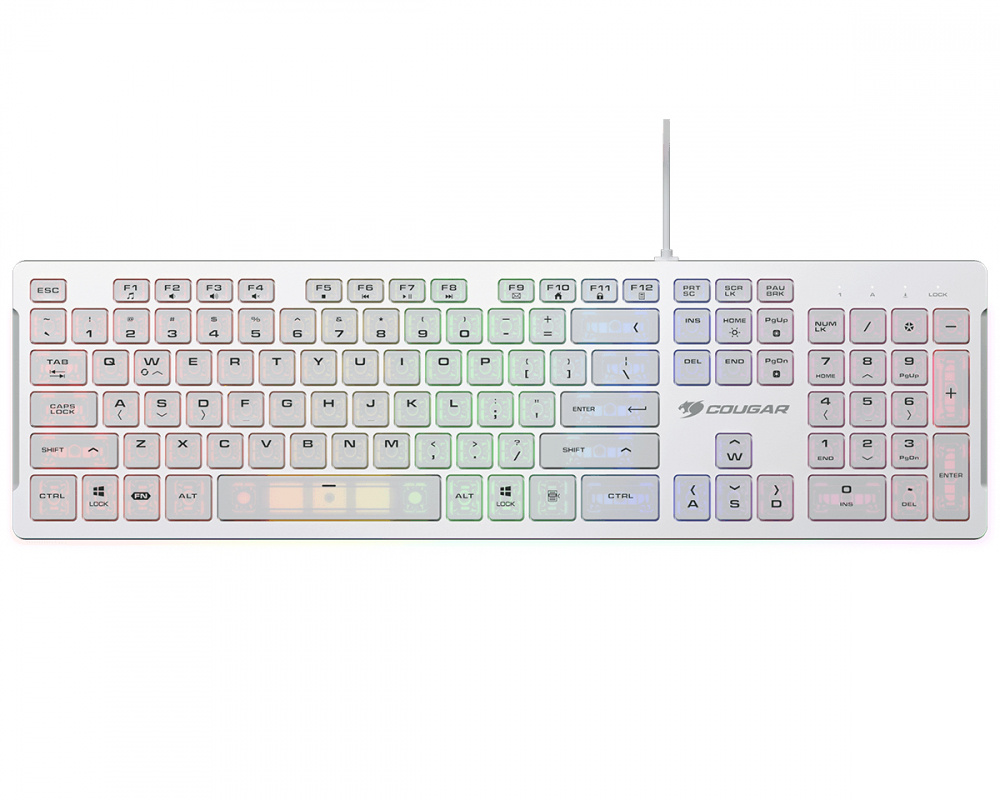 Compra Teclado Gamer Cougar Vantar S Rgb Switch De Tijera Vswrnmw Cyberpuerta Mx