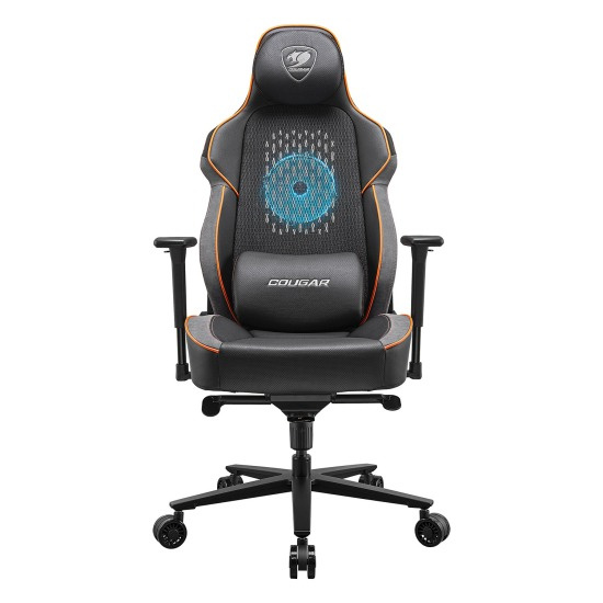 Cougar Silla Gamer NxSys Aero, hasta 160kg, Negro/Naranja