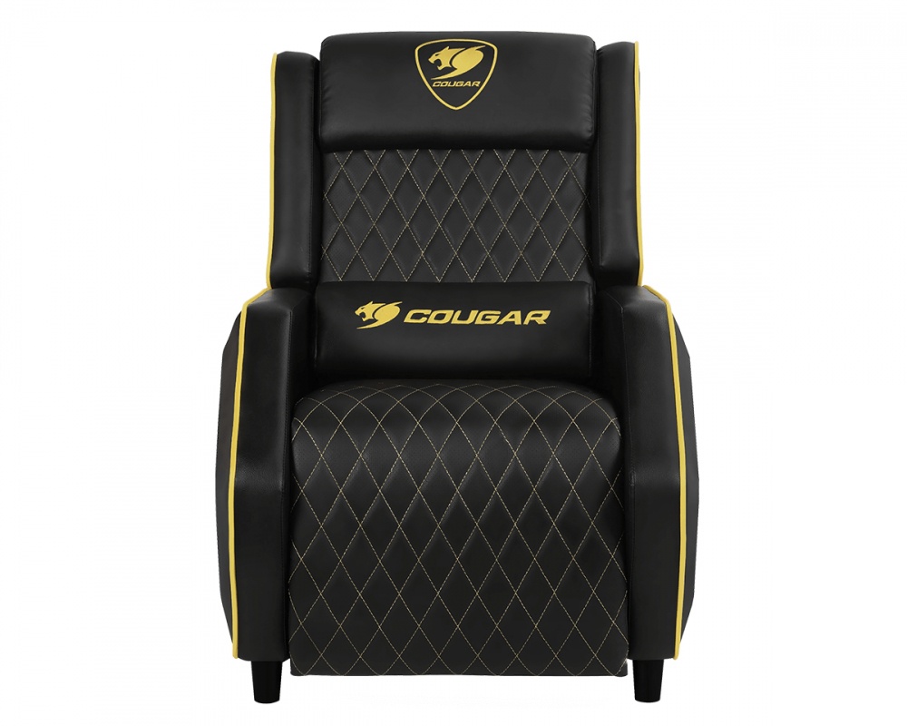 Cougar Sofá Gamer Ranger Royal, hasta 160Kg, Negro/Dorado